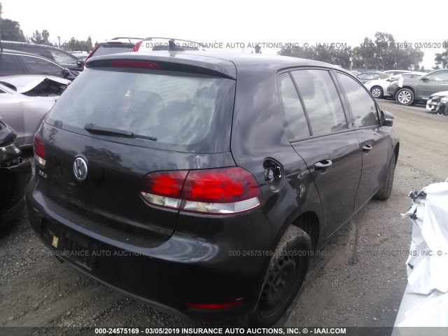 WVWDB7AJ6CW008679 - 2012 VOLKSWAGEN GOLF 黑色 照片 4