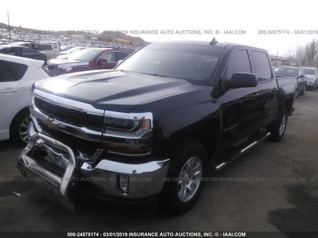 3GCUKREC9GG177915 - 2016 CHEVROLET SILVERADO K1500 LT BLACK photo 2