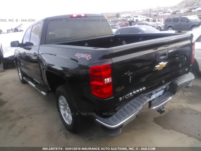 3GCUKREC9GG177915 - 2016 CHEVROLET SILVERADO K1500 LT BLACK photo 3