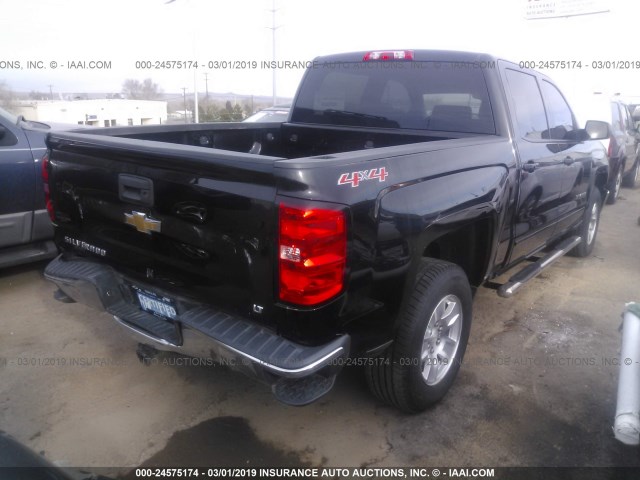 3GCUKREC9GG177915 - 2016 CHEVROLET SILVERADO K1500 LT BLACK photo 4