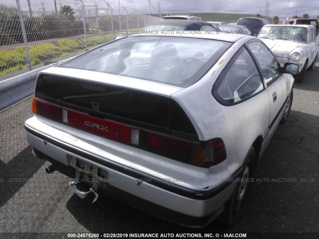 JHMED8353JS029173 - 1988 HONDA CIVIC CRX DX SILVER photo 4