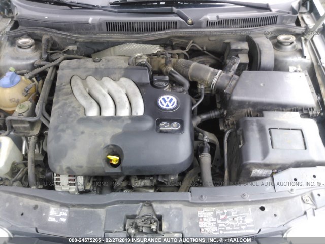 3VWSK69M63M036205 - 2003 VOLKSWAGEN JETTA GLS GRAY photo 10