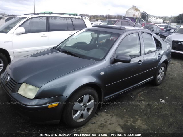 3VWSK69M63M036205 - 2003 VOLKSWAGEN JETTA GLS GRAY photo 2