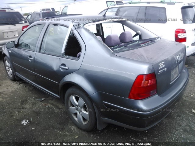 3VWSK69M63M036205 - 2003 VOLKSWAGEN JETTA GLS GRAY photo 3