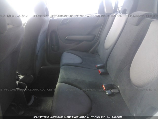 JHMGD38467S013487 - 2007 HONDA FIT GRAY photo 8