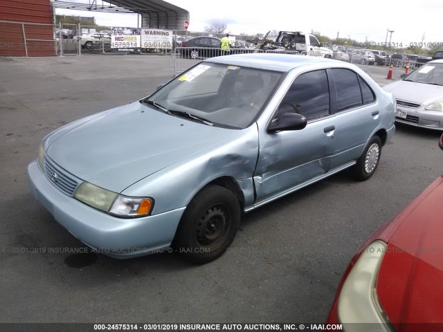 1N4AB41D1VC737372 - 1997 NISSAN SENTRA XE/GXE/GLE/BASE Light Blue photo 2