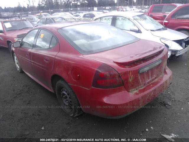 2G2WP552871190081 - 2007 PONTIAC GRAND PRIX RED photo 3