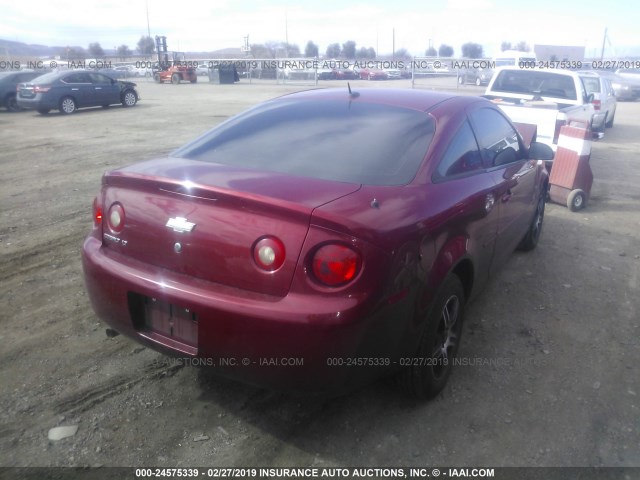 1G1AD1F51A7132445 - 2010 CHEVROLET COBALT 1LT RED photo 4