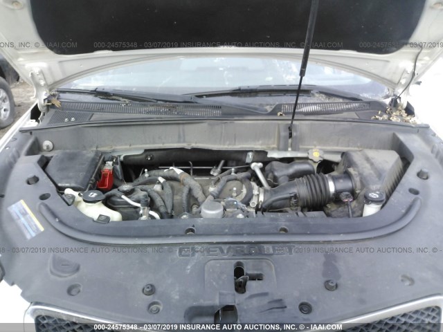 1GNLRGED9AS130377 - 2010 CHEVROLET TRAVERSE LT თეთრი ფოტო 10