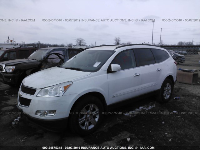 1GNLRGED9AS130377 - 2010 CHEVROLET TRAVERSE LT თეთრი ფოტო 2