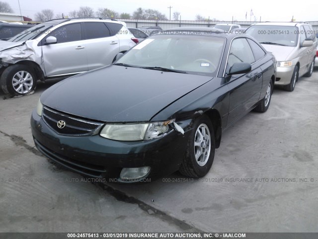 2T1CG22P1YC414016 - 2000 TOYOTA CAMRY SOLARA SE GREEN photo 2