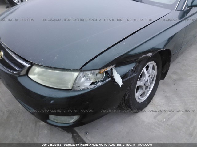 2T1CG22P1YC414016 - 2000 TOYOTA CAMRY SOLARA SE GREEN photo 6