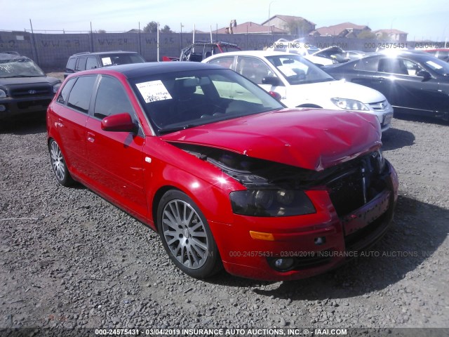 WAUMF78P06A067997 - 2006 AUDI A3 2.0 SPORT RED photo 1