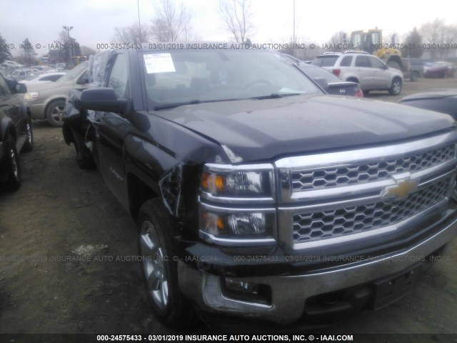 1GCVKREC3EZ254294 - 2014 CHEVROLET SILVERADO K1500 LT BLACK photo 1