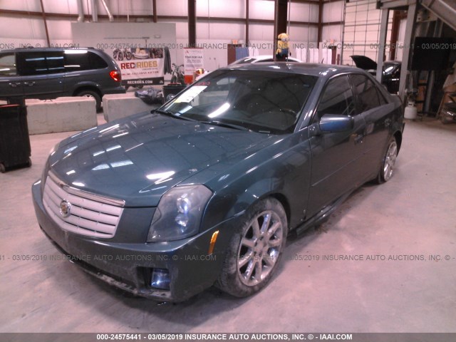 1G6DP577060157049 - 2006 CADILLAC CTS HI FEATURE V6 BLUE photo 2