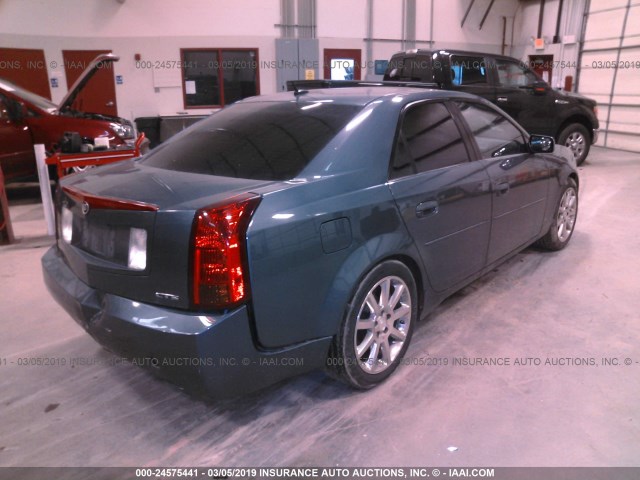 1G6DP577060157049 - 2006 CADILLAC CTS HI FEATURE V6 BLUE photo 4