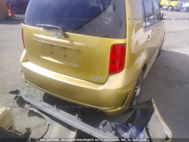 JTLKE50E381057662 - 2008 TOYOTA SCION XB 金色 照片 4