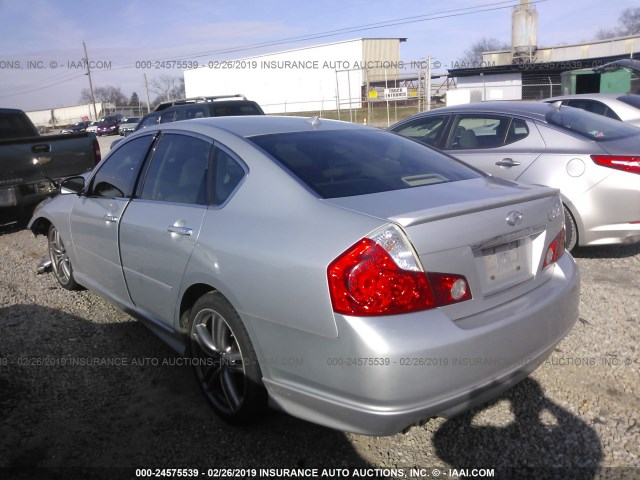 JNKBY01E96M206896 - 2006 INFINITI M45 SPORT SILVER photo 3