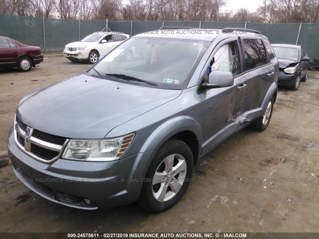 3D4PG5FV9AT278042 - 2010 DODGE JOURNEY SXT Light Blue photo 2