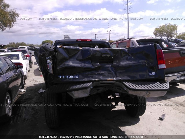 1N6BA06A96N553244 - 2006 NISSAN TITAN XE/SE/LE GRAY photo 6