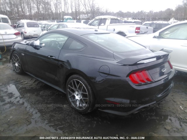 1FA6P8CF1J5112451 - 2018 FORD MUSTANG GT BLACK photo 3