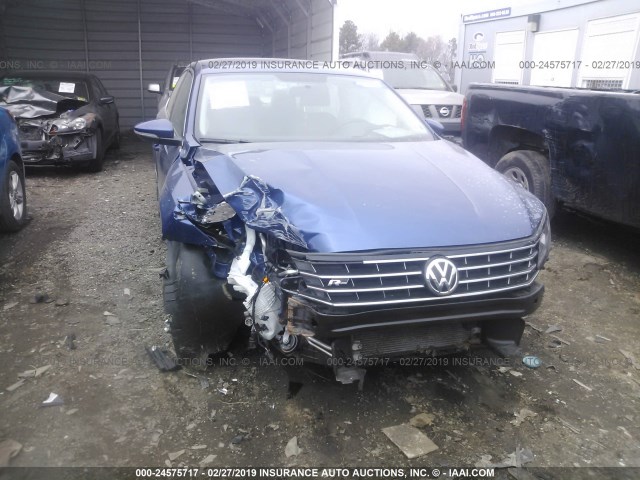 1VWDT7A38HC059542 - 2017 VOLKSWAGEN PASSAT R-LINE BLUE photo 6