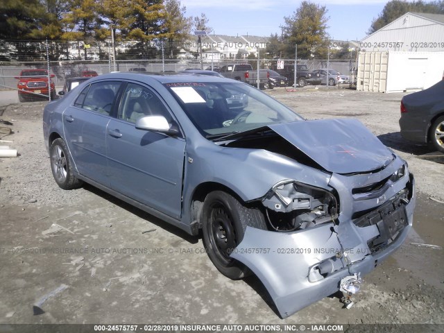1G1ZH57B884184248 - 2008 CHEVROLET MALIBU 1LT GRAY photo 1