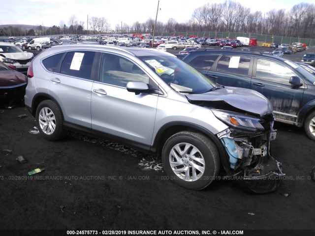 2HKRM4H75FH698363 - 2015 HONDA CR-V EXL SILVER photo 1