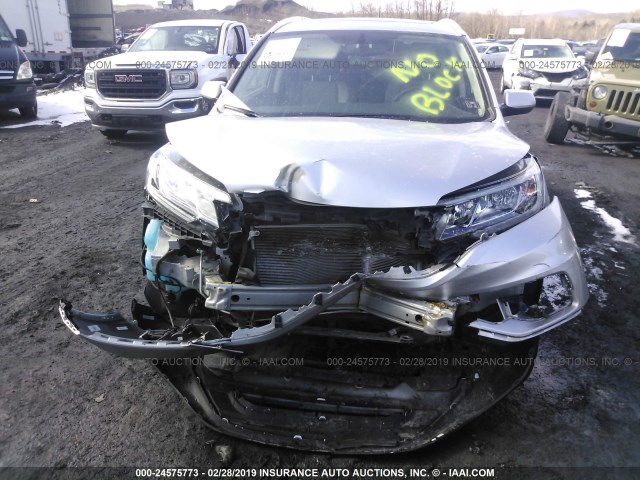 2HKRM4H75FH698363 - 2015 HONDA CR-V EXL SILVER photo 6