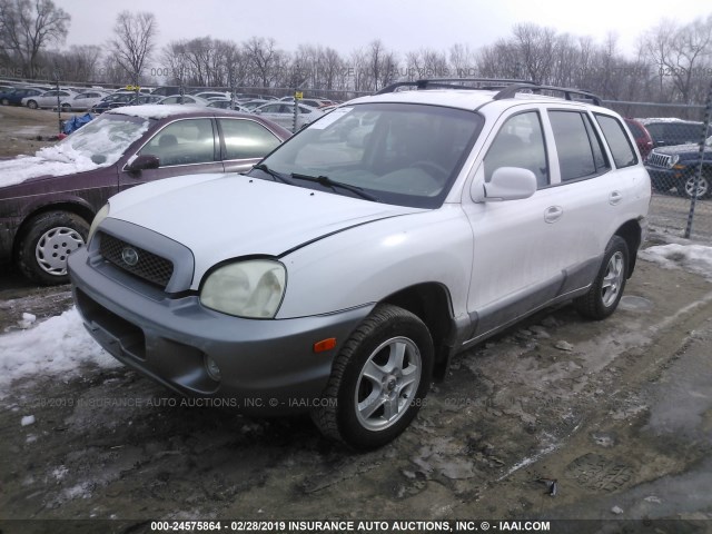 KM8SC73D92U264526 - 2002 HYUNDAI SANTA FE GLS/LX WHITE photo 2