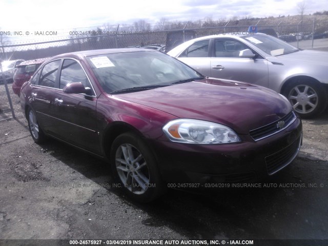 2G1WU583381264459 - 2008 CHEVROLET IMPALA LTZ BURGUNDY photo 1