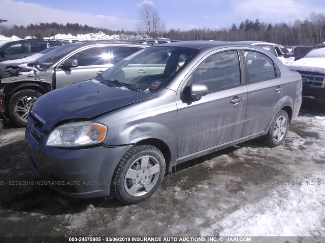 KL1TD5DE7BB242707 - 2011 CHEVROLET AVEO LS/LT ნაცრისფერი ფოტო 2