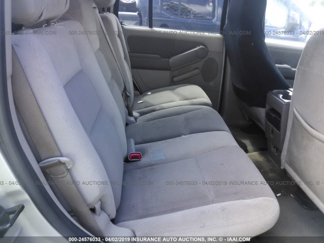 1FMEU63E67UA87602 - 2007 FORD EXPLORER XLT SILVER photo 8