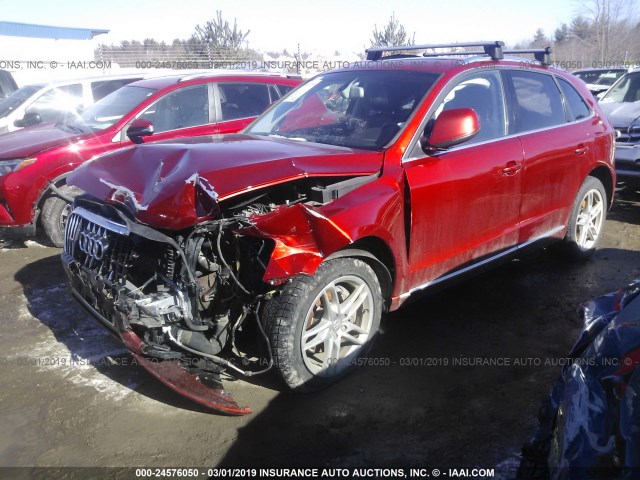 WA1CMAFP7EA024058 - 2014 AUDI Q5 TDI/PREMIUM PLUS MAROON photo 2