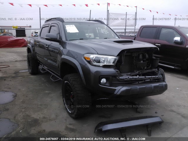 5TFDZ5BN8GX011326 - 2016 TOYOTA TACOMA DBL CAB/SR5/TRD SPORT/OR GRAY photo 1