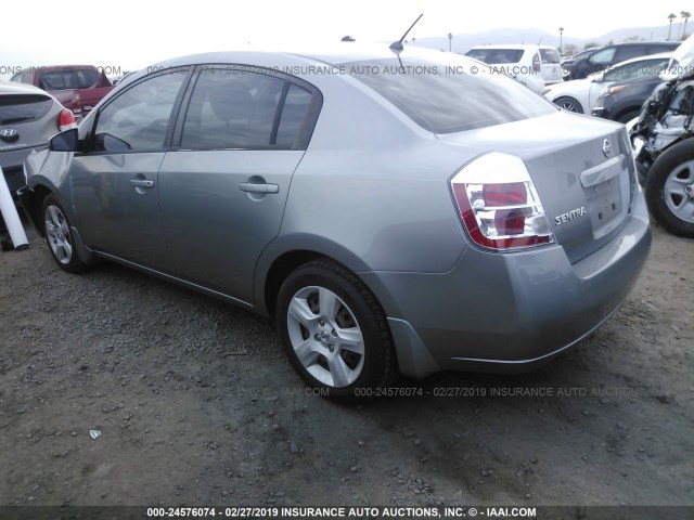 3N1AB61E98L686018 - 2008 NISSAN SENTRA 2.0/2.0S/2.0SL GRAY photo 3