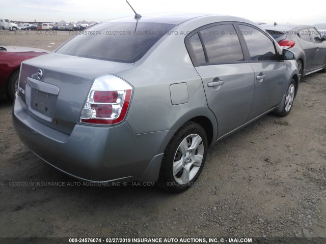 3N1AB61E98L686018 - 2008 NISSAN SENTRA 2.0/2.0S/2.0SL GRAY photo 4