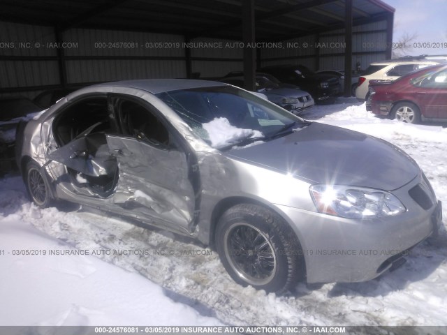 1G2ZF55B664211108 - 2006 PONTIAC G6 SE SILVER photo 1