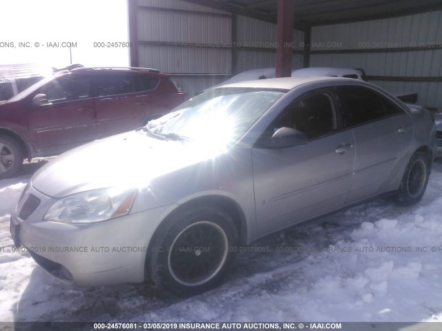 1G2ZF55B664211108 - 2006 PONTIAC G6 SE SILVER photo 2