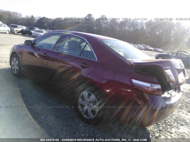 4T1BE46K69U408692 - 2009 TOYOTA CAMRY SE/LE/XLE RED photo 3