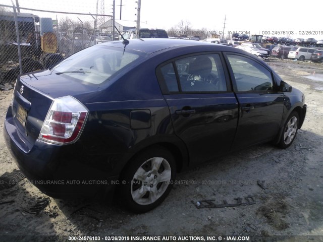 3N1AB61E28L735298 - 2008 NISSAN SENTRA 2.0/2.0S/2.0SL BLUE photo 4