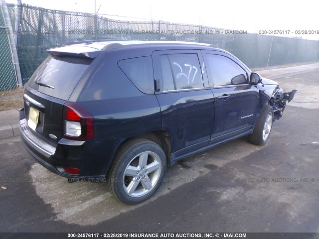 1C4NJCEAXED819474 - 2014 JEEP COMPASS LATITUDE BLACK photo 4