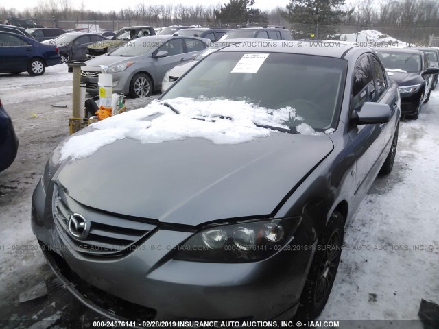 JM1BK323651284344 - 2005 MAZDA 3 S GRAY photo 2