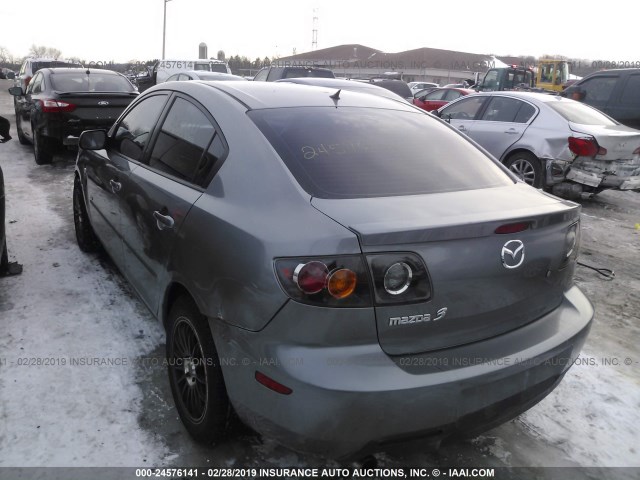 JM1BK323651284344 - 2005 MAZDA 3 S GRAY photo 3