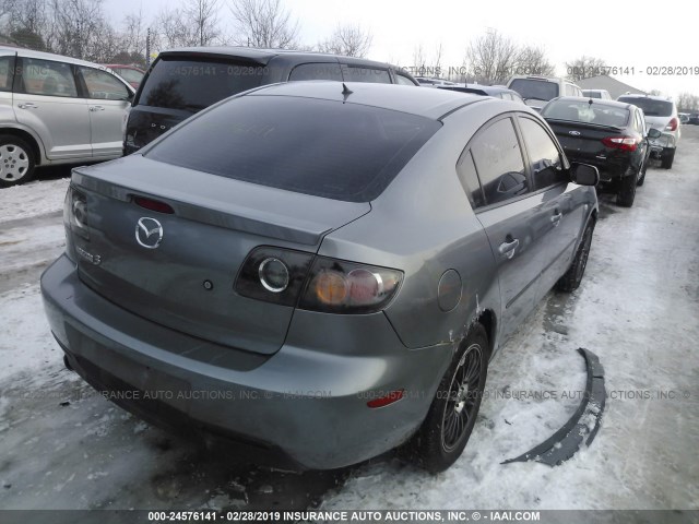 JM1BK323651284344 - 2005 MAZDA 3 S GRAY photo 4