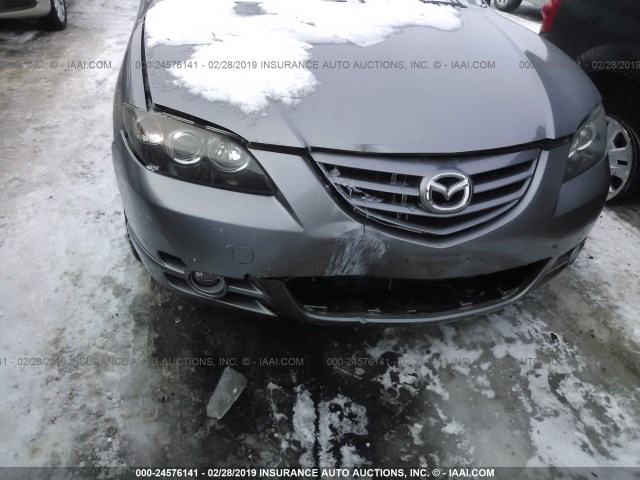 JM1BK323651284344 - 2005 MAZDA 3 S GRAY photo 6