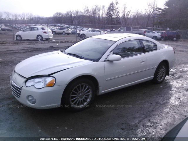 4C3AG52H14E084275 - 2004 CHRYSLER SEBRING LIMITED WHITE photo 2