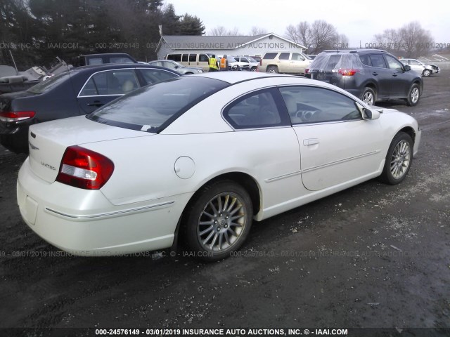 4C3AG52H14E084275 - 2004 CHRYSLER SEBRING LIMITED WHITE photo 4