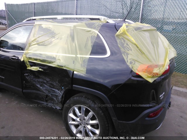 1C4PJMDS0EW210147 - 2014 JEEP CHEROKEE LIMITED BLACK photo 6