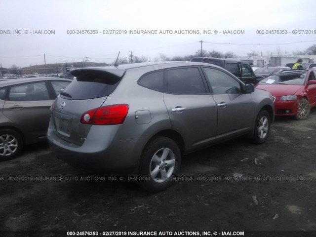 JN8AS5MV4AW109467 - 2010 NISSAN ROGUE S/SL/KROM GRAY photo 4